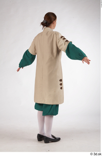  Photos Woman in Medieval civilian dress 1 Medieval clothing a poses beige jacket whole body 0003.jpg